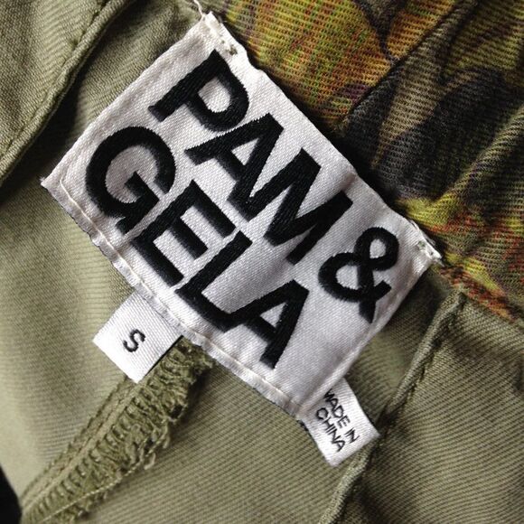 Pam & Gela Floral-Print Sash-Tie Joggers Small - Picture 4 of 6